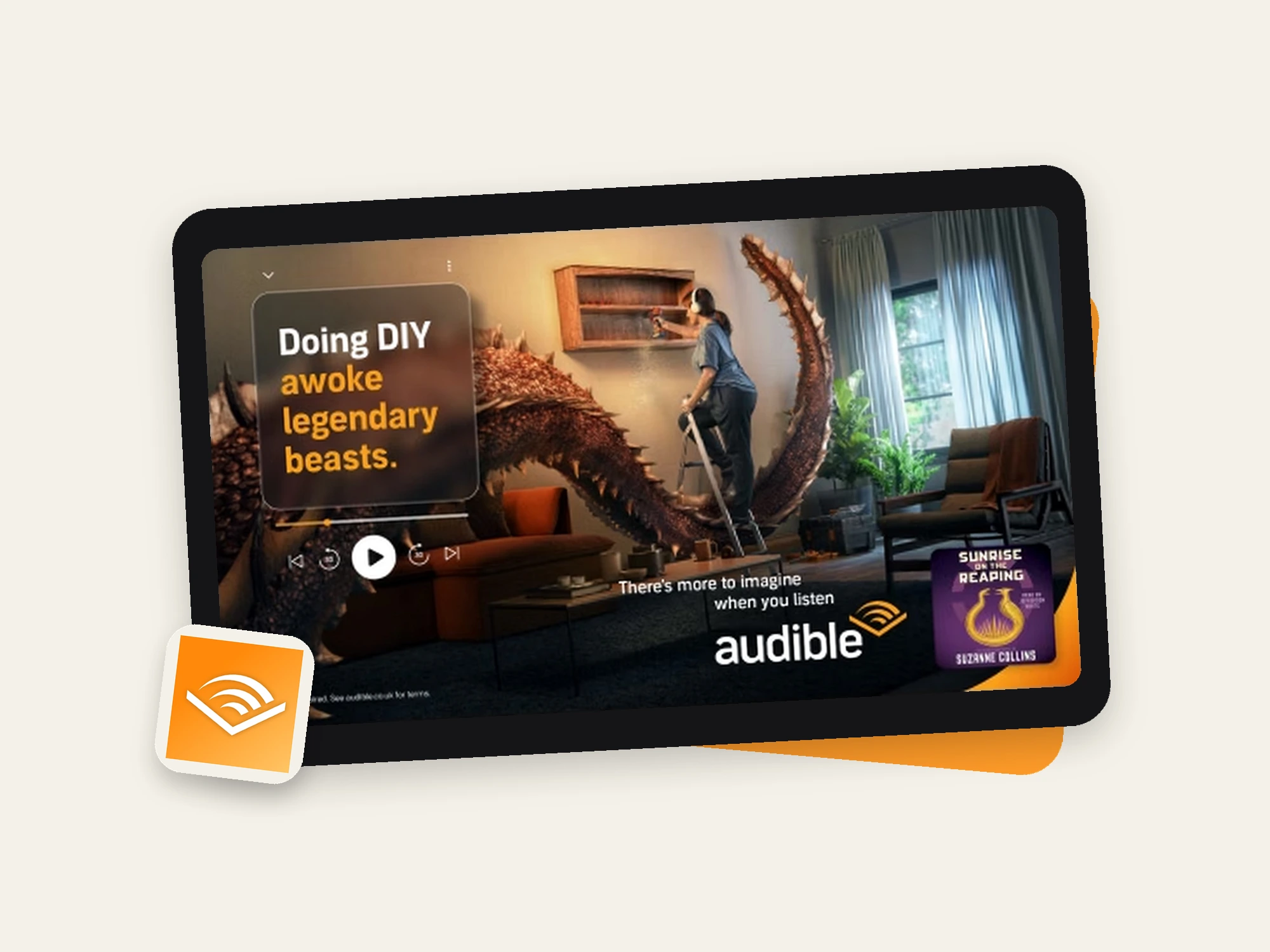 Audible campaign artwork